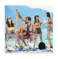 Pyle Dual 3” Portable Waterproof Bluetooth Speaker With Wireless Microphone & Remote, 280 Watt