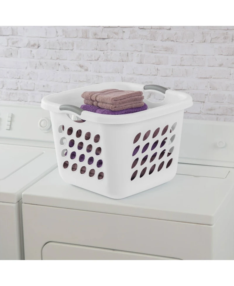 Sterilite Ultra 14 gal Square Plastic Laundry Basket w/Gripped Handles, (6 Pack)