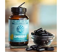 Omega 3 Capsules, Heart and Mind Support, Sunwarrior, 60ct