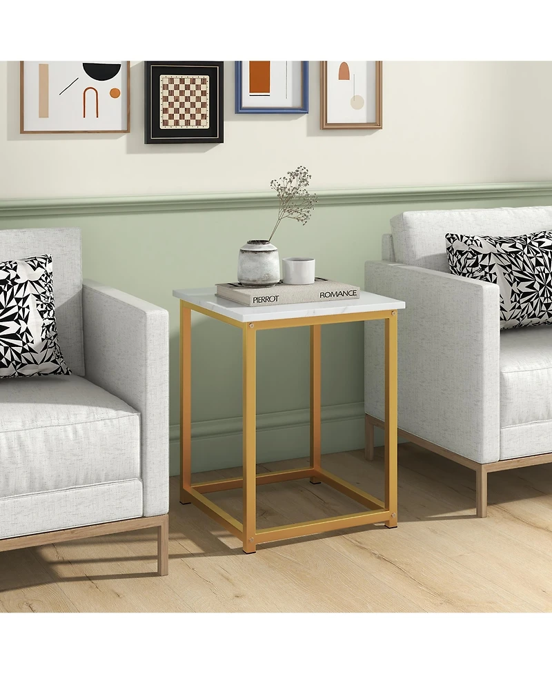 Gymax Round Nesting Table Set of 3 Modern/Farmhouse Coffee w/2 End Tables Walnut & Black