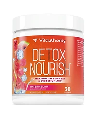 Detox Nourish Powder, Metabolism Support & Anti-Bloat Digestive Aid, Watermelon, Vitauthority, 310gm
