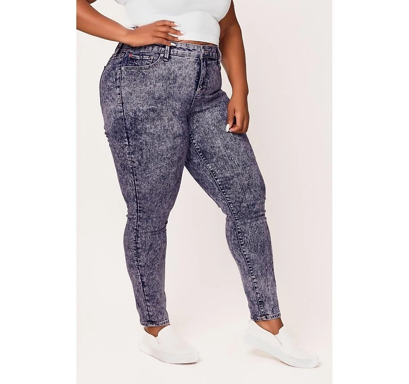 Slink Jeans Plus Mid Rise Ankle Skinny 29" Inseam