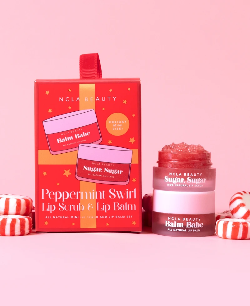 Ncla Beauty 2-Pc. Peppermint Swirl Lip Scrub & Lip Balm Ornament Set