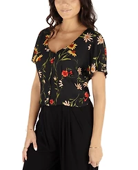 Hurley Juniors' Meadow Breeze Short-Sleeve Top