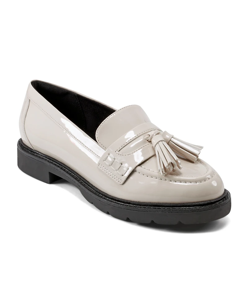Rockport Women's Kiara Slip-On Almond Toe Casual Loafers
