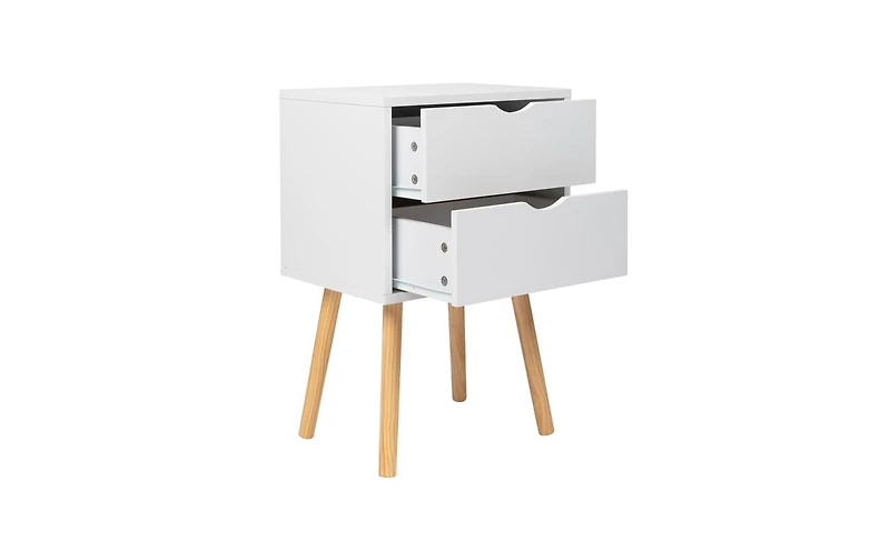 Slickblue Simple and Modern White Cabinet for Sleek Storage