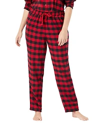Dreams & Co. Plus Cotton Flannel Pants