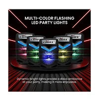 Pyle 10” Bluetooth Portable Pa Speaker With Rechargeable Battery, Party Lights & Microphone, 600 Watt