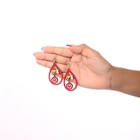 Dr. Seuss Dr Seuss Grinch Hand Heart Ornament Dangle Earrings