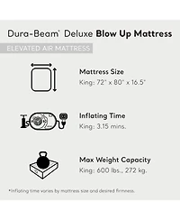 Intex Dura Beam Plus Deluxe Air Mattress Bed with Built In Pump, King (2 Pack)