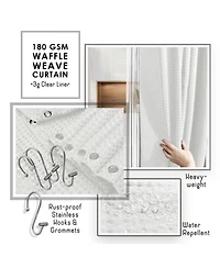25 Piece Complete Bathroom, Vanity & Shower Accessories Set - White