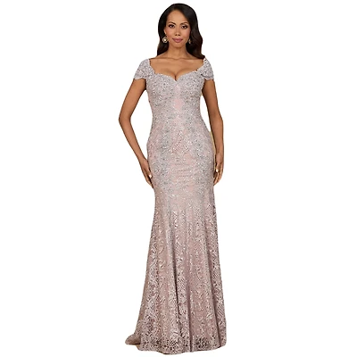 Lara Women's Fitted Lace Mermaid Gown