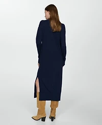 Mango Women's Round-Neck Knitted Dress