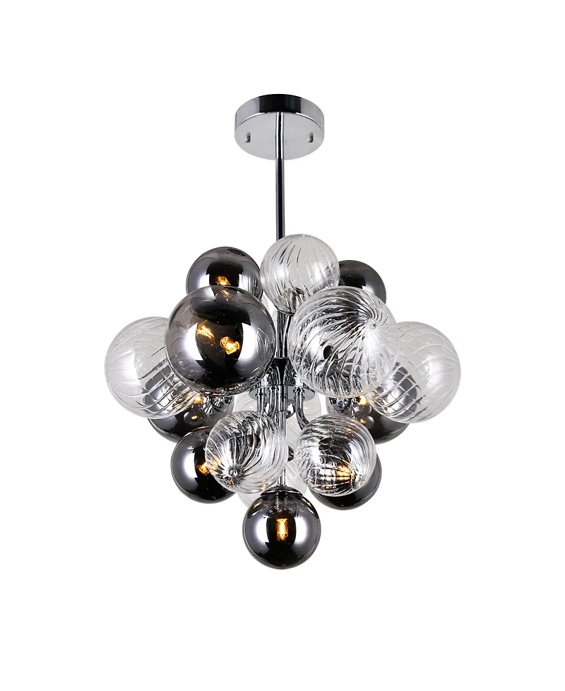 Cwi Lighting 14" Metal Pallocino 8 Light Chandelier