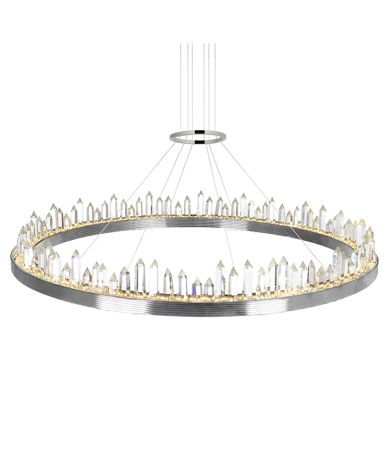 Cwi Lighting 6" Metal Agassiz Led Chandelier
