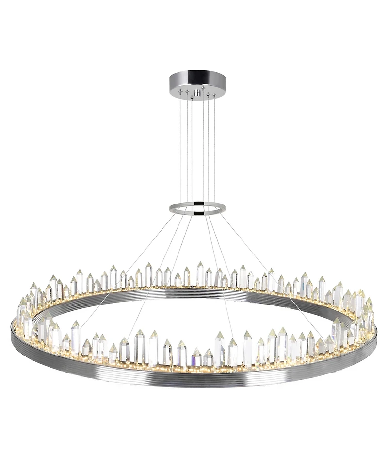 Cwi Lighting 6" Metal Agassiz Led Chandelier