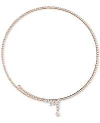 Emily in Paris Gold-plated Pave & Cubic Zirconia Crossover 16" Collar Necklace
