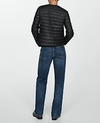 Mango Women's Pockets Detail Quilted Anorak