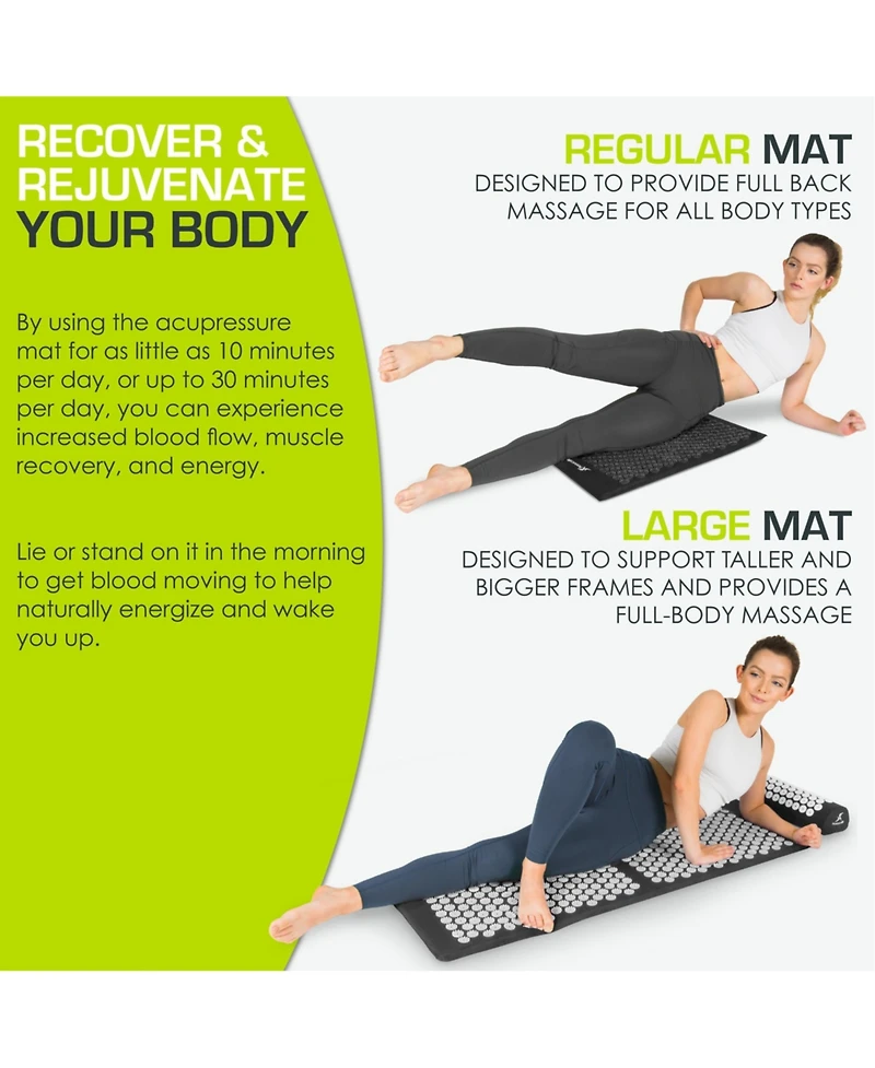 Acupressure Mat and Pillow Set