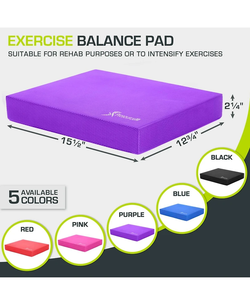 Exercise Balance Pad, Regular 15.5 x 12.75-in