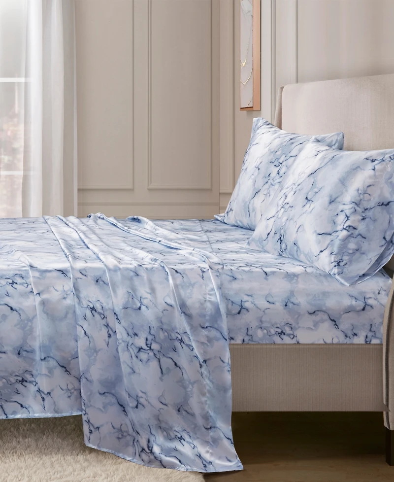 Madison Park Essentials Printed Satin Sheet Set