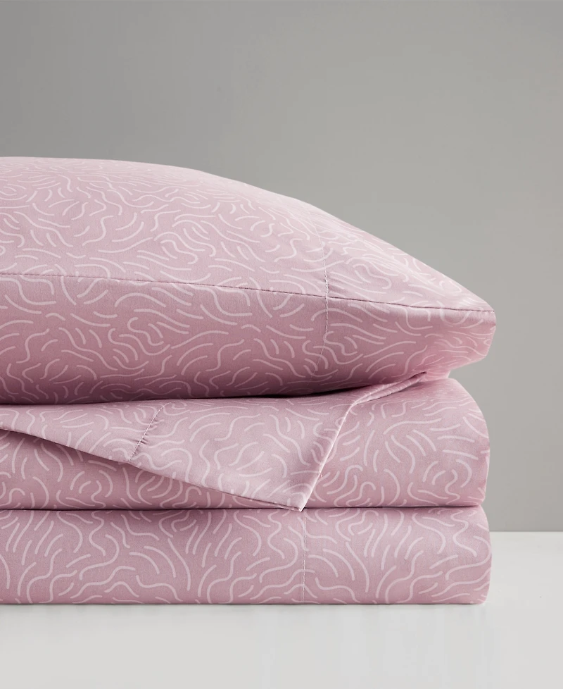 Intelligent Design Printed Microfiber Piece Sheet Set