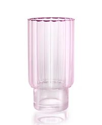 Qualia Glass Cranberry Highball Glasses, Set of 4