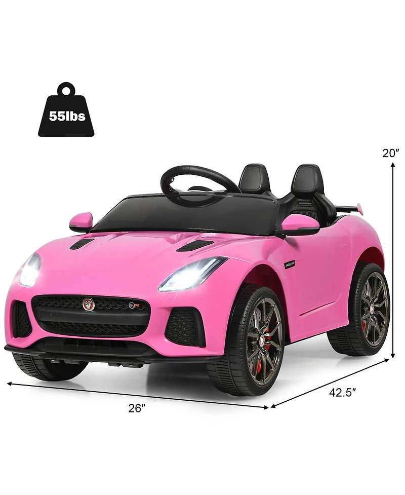 12V Jaguar F-Type Svr Licensed Kids Ride On Car Motorized Vehicle w/ MP3