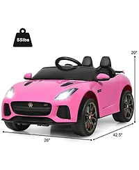 12V Jaguar F-Type Svr Licensed Kids Ride On Car Motorized Vehicle w/ MP3