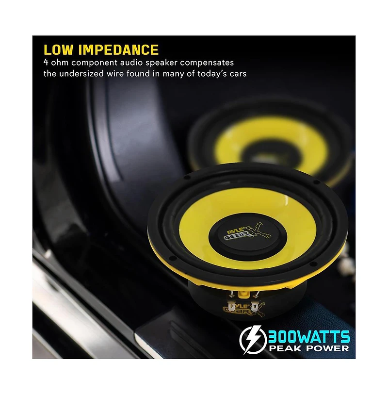 Pyle 6.5" Mid Bass Woofer, 300 Watt