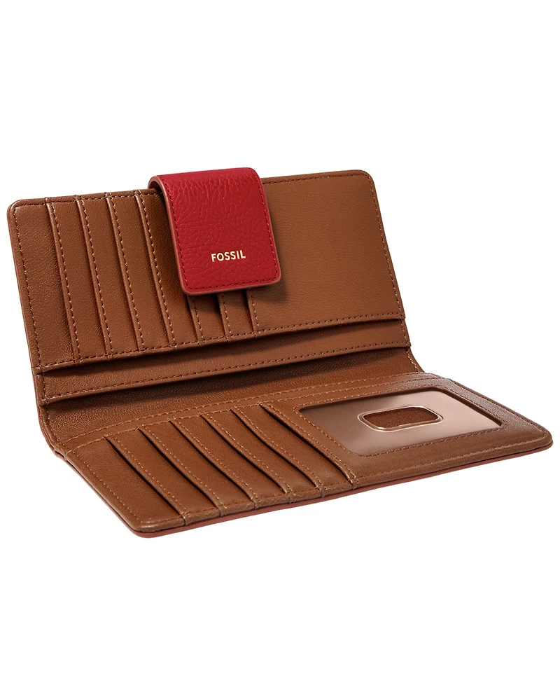 Fossil Logan Leather Rfid Tab Wallet