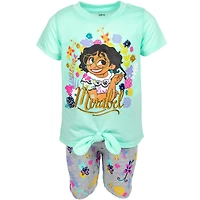 Encanto Girls Mirabel T-Shirt and Shorts Outfit Set
