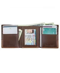 Timberland Men's Two-Tone Trifold Leather Wallet
