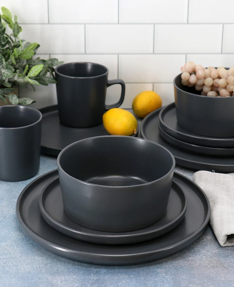 Elama Luxmatte 16 Pc. Dinnerware Set, Service for 4