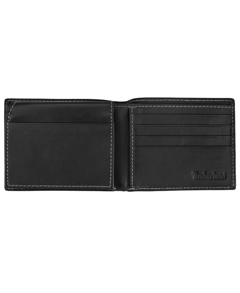 Timberland Men's Cloudy Passcase Leather Wallet