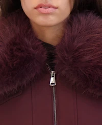 Kenneth Cole Reaction Women's Belted Soft Shell Coat