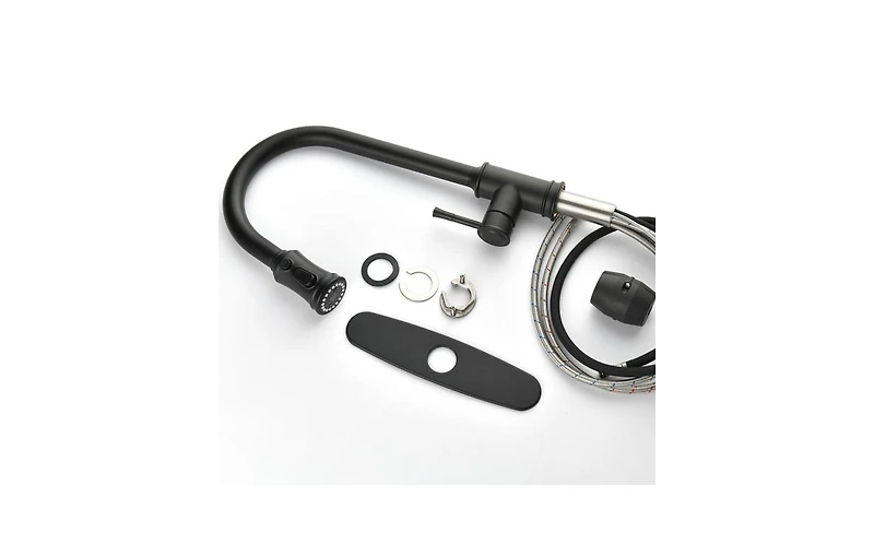 Single Handle High Arc Pull-Out Kitchen Faucet for Modern Kitchens