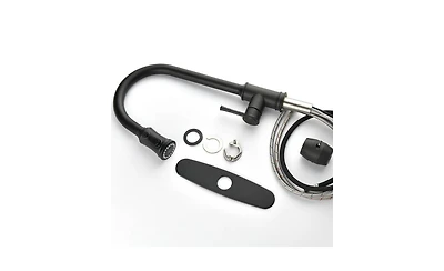 Single Handle High Arc Pull-Out Kitchen Faucet for Modern Kitchens
