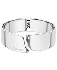 Calvin Klein Stainless Steel Pave Cuff Bracelet