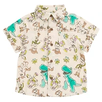 Toy Story Toddler Boys Disney Cotton Gauze Matching Family Button Down Shirt Shorts Outfit Set