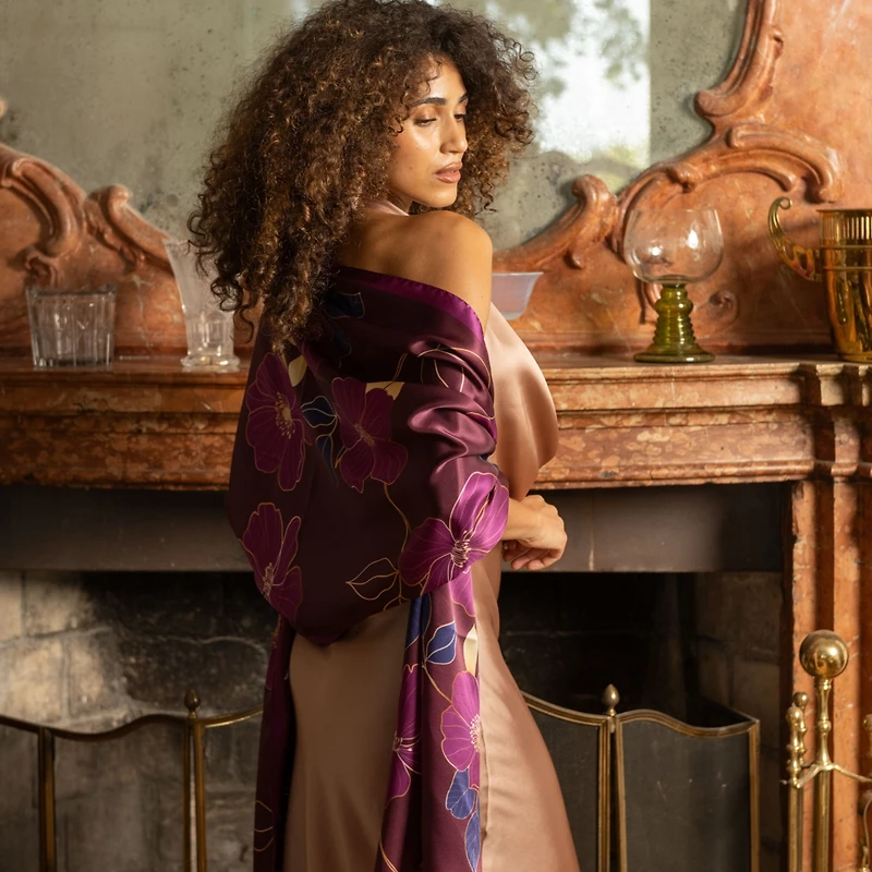 Laura - Silk Scarf/Shawl for Women