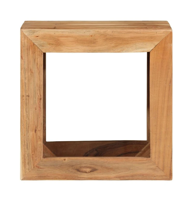 vidaXL Stool 15.7"x11.8"x15.7" Solid Wood Acacia