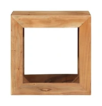 vidaXL Stool 15.7"x11.8"x15.7" Solid Wood Acacia