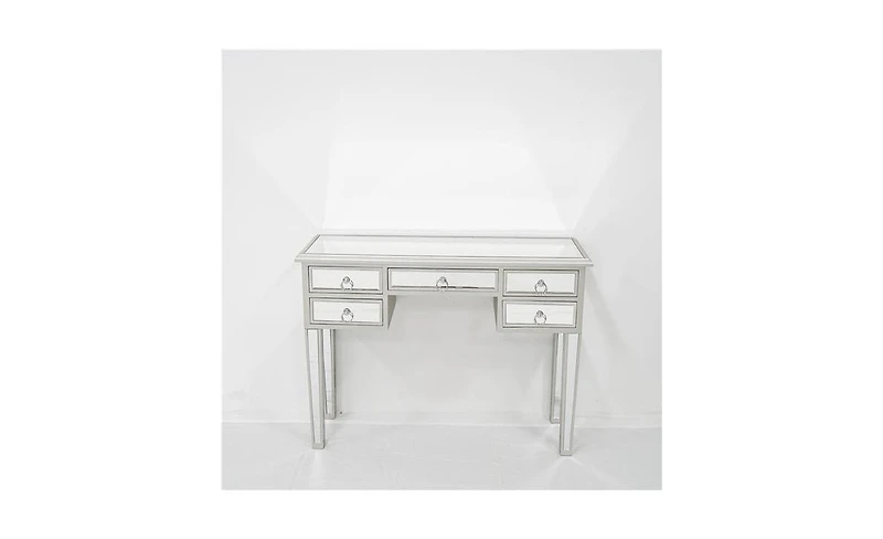 Slickblue Mirrored Entryway Console – Elegant and Modern Accent Table for Hallways or Foyers
