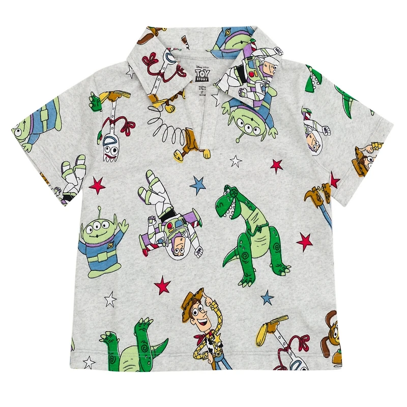 Disney Toddler Boys Polo Shirt and Twill Shorts Outfit Set to (2T - 10-12)