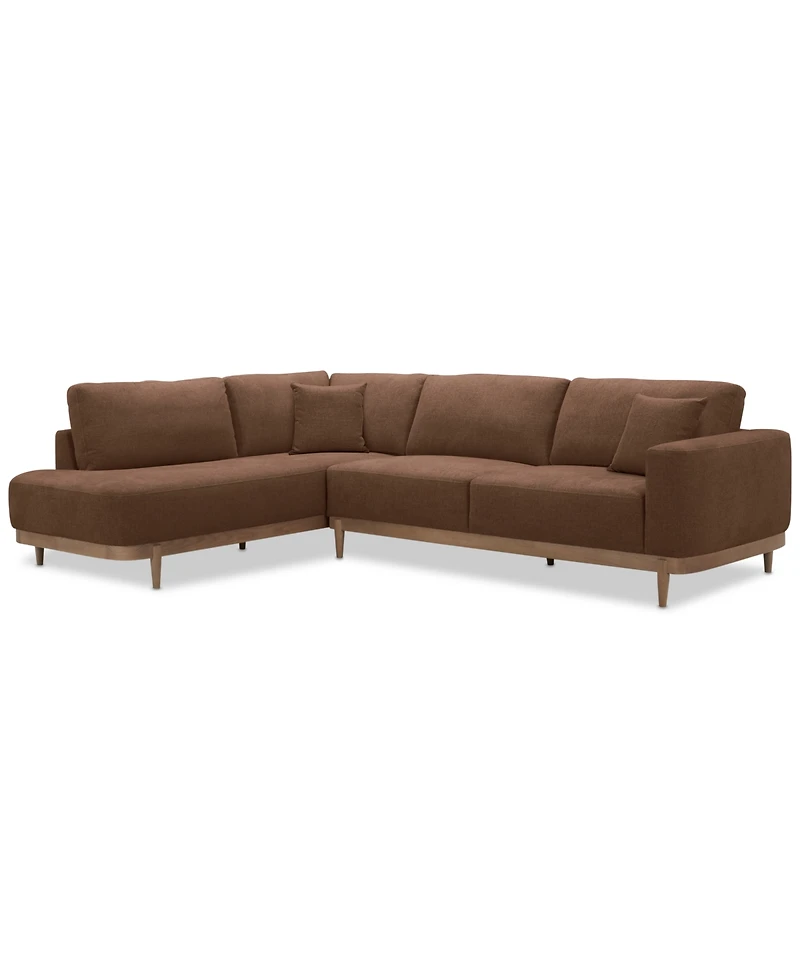 Jharli 2-Pc. Fabric Sectional Sofa, Created for Macy's