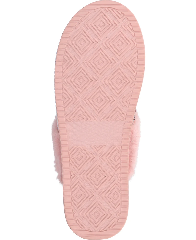 Journee Collection Women's Emmber Rhinestone Platform Slippers