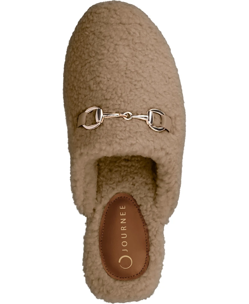 Journee Collection Women's Monnroe Round Toe Slippers