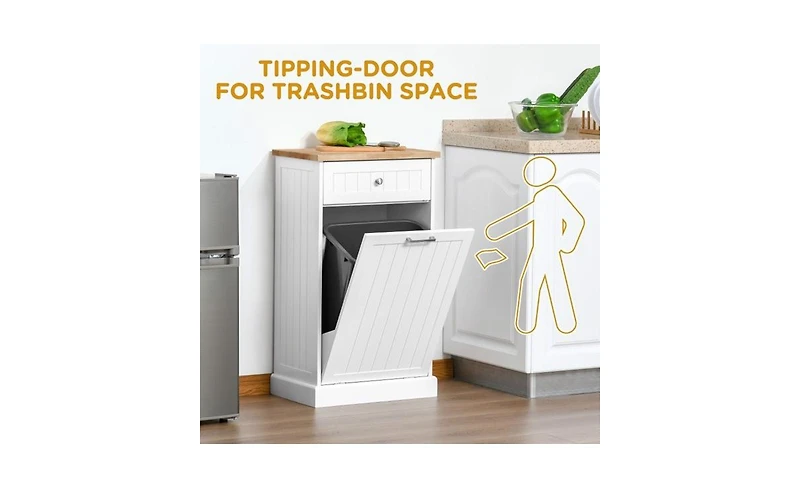 Slickblue Kitchen Tilt-Out Trash Bin Cabinet Stylish and Convenient Waste Management Solution