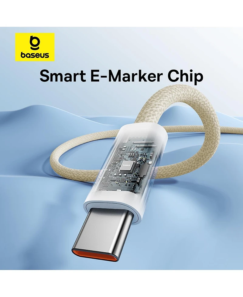 Baseus Usb-c to Usb-c Cable 100W Usb Charging Cable 3.3ft, Yellow